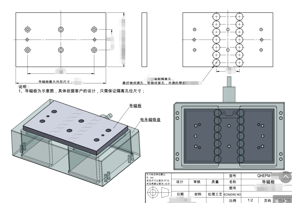 千豪電永磁吸盤，自動(dòng)化夾具